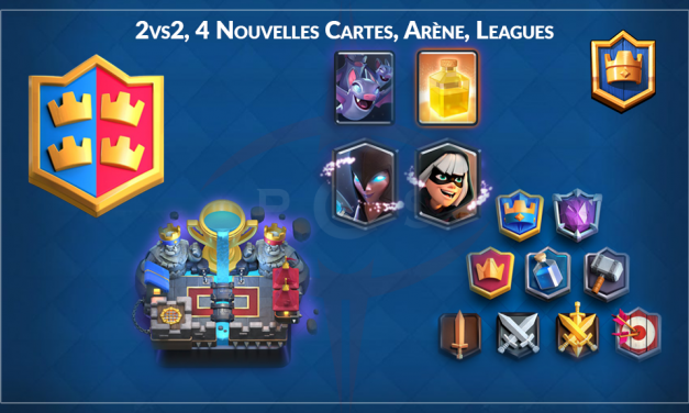 Clash Royale : Mode de jeu, Leagues, Arène 11 et 4 nouvelles cartes annoncées